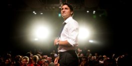 Liberal Leader Justin Trudeau speaks to supporters during a campaign stop in Toronto on Monday, August 17, 2015. THE CANADIAN PRESS/Darren Calabrese